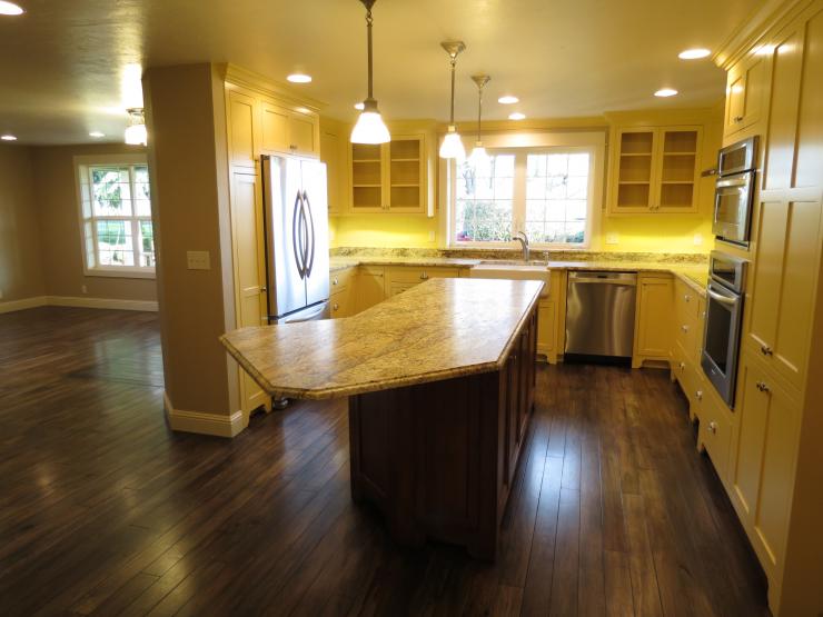 Kitchen, pantry, dining room remodel.