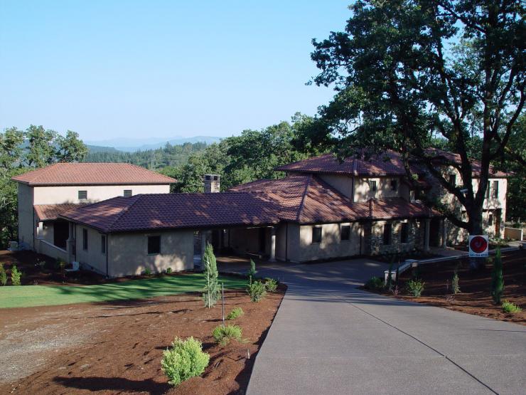 Tuscan inspired custom built home 