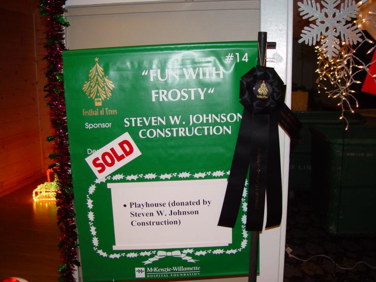 We won Director's Choice! Director's Choice Award Festival of Trees