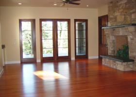 Wood windows and doors.