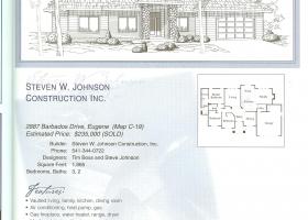 Eugene Oregon Tour of Homes Floor Plan