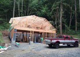 Rolling trusses for roof framing