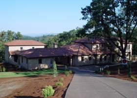 Tuscan inspired custom built home 