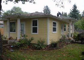 After window and siding.