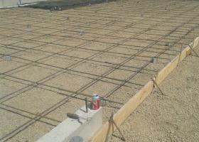 rebar in place