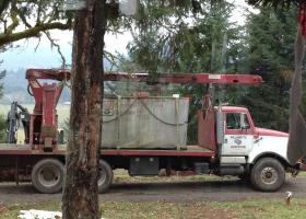 In ground catchment tanks