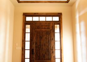 8’ custom-built knotty alder doors 8’ custom-built knotty alder doors