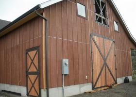 Equestrian facility doors - not your average barn! Custom Exterior Barn Doors